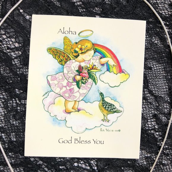 NEW - Hawaiian Freshwater Baroque Pearl Pendant Necklace Set in 8KT GP Setting - Picture 14 of 16